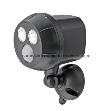 Energia sem fio ao ar livre Powered Motion Sensor Light Spotlight de segurança LED